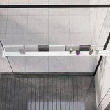 Vidaxl Walkschep für Gehen -in Duschwand 115 cm Aluminium Weiß