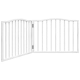 Vidaxx faltbares Hundegitter 2 Paneele 160 cm Pappelholz weiß