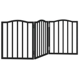Vidaxx faltbares Hundegitter 3 Paneele 150 cm Pappelholz schwarz