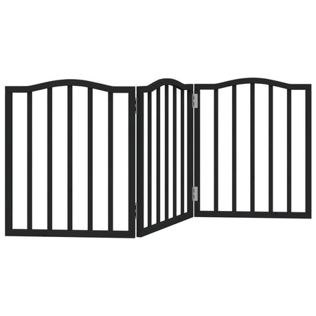 Vidaxx faltbares Hundegitter 3 Paneele 150 cm Pappelholz schwarz