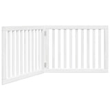 Vidaxx faltbares Hundegitter 2 Paneele 160 cm Pappelholz weiß