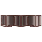 Vidaxx faltbares Hundegitter 6 Paneele 300 cm Pappelholz braun