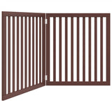 Vidaxx faltbares Hundegitter 2 Paneele 160 cm Pappelholz braun