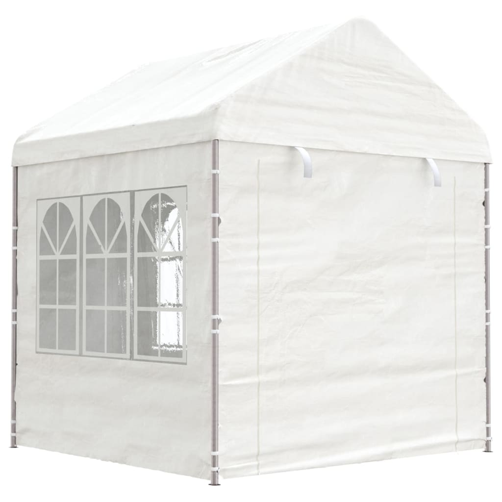 Vidaxx Pavillon mit Dach 2,28x2,23x2,69 m Polyethylen weiß