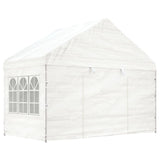 Vidaxx Pavillon mit Dach 4,08x2,23x3,22 m Polyethylen weiß