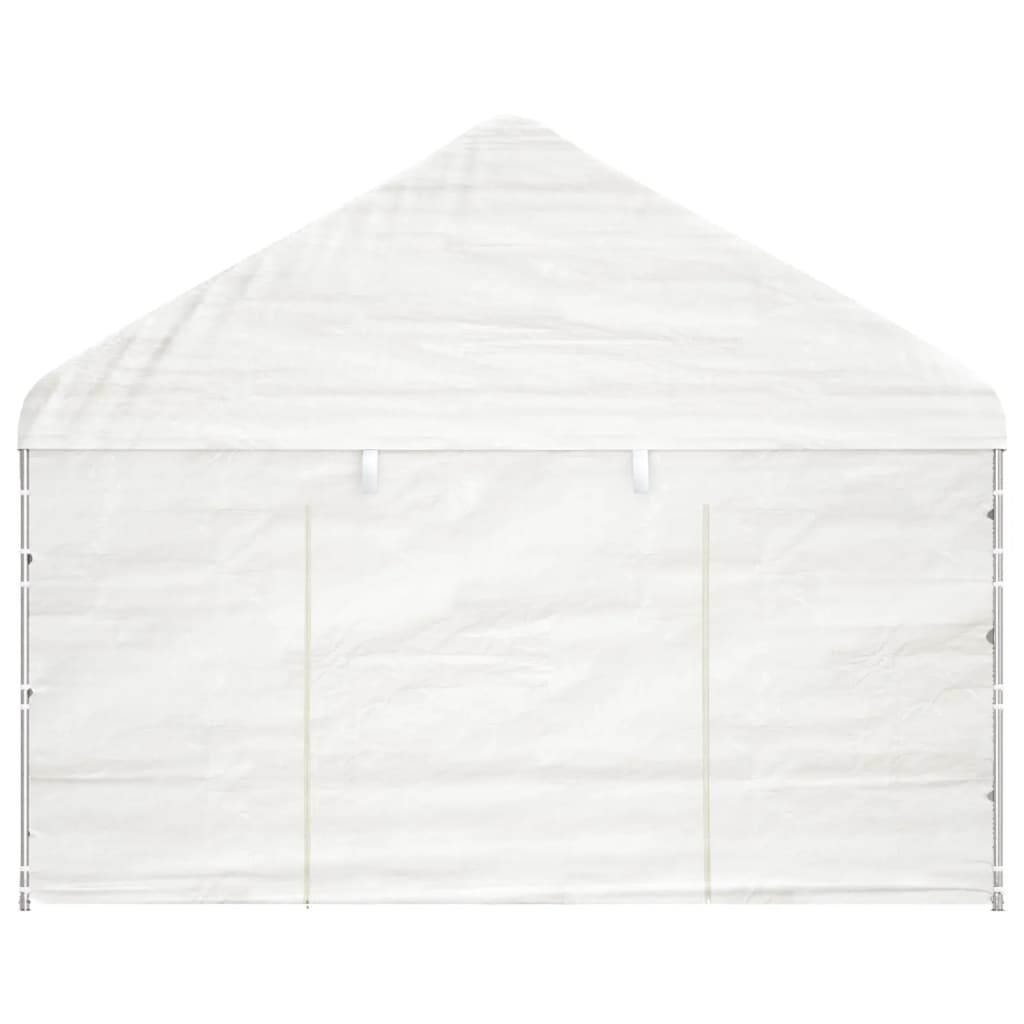 Vidaxx Pavillon mit Dach 4,08x2,23x3,22 m Polyethylen weiß