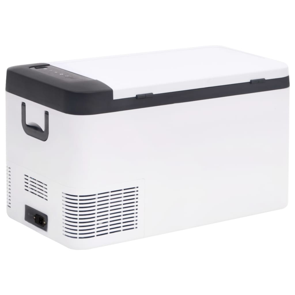 Vidaxx Kühlbox mit Griff und Adapter 18 l PP PE schwarz und weiß
