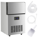 VidaXL Eiswürfelmaschine 45 kg 24 Stunden Silber