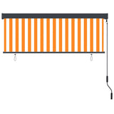 Vidaxl rolgordijn wit en oranje 180 x 250 cm stof en aluminium