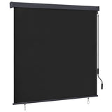 Vidaxl rolgordijn gestreept antraciet 180 x 250 cm stof en aluminium