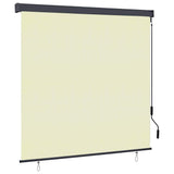 Vidaxl rolgordijn met gordijnen crème 180 x 250 cm stof en aluminium