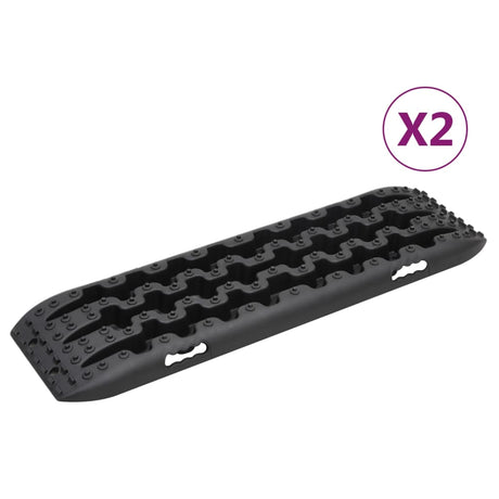 Vidaxx Griffplatten 2 Stück 106x30,5x7 cm Nylon schwarz
