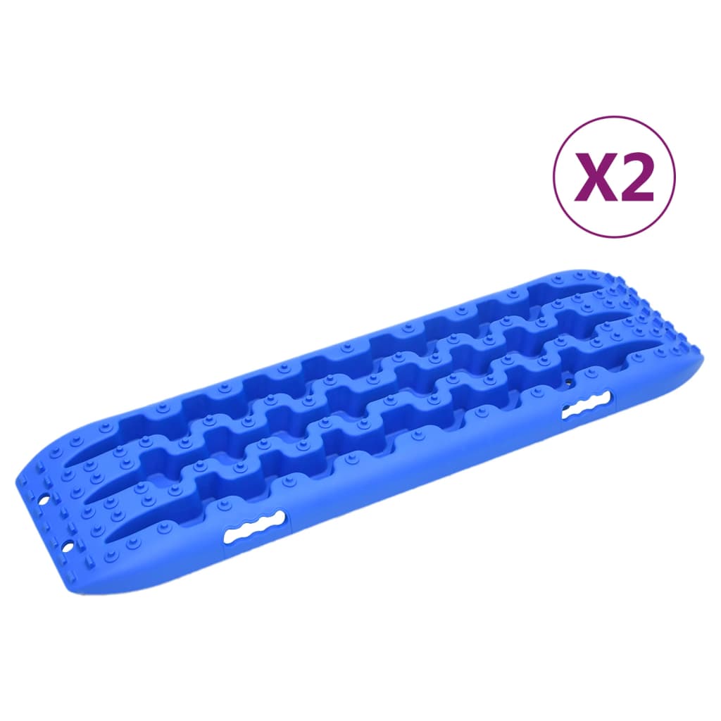 Vidaxx Griffplatten 2 Stück 106x30,5x7 cm Nylon blau