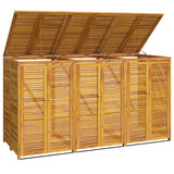 Vidaxl déchets Baking Storage à trois temps 210x89x117 cm en bois d'acacia solide