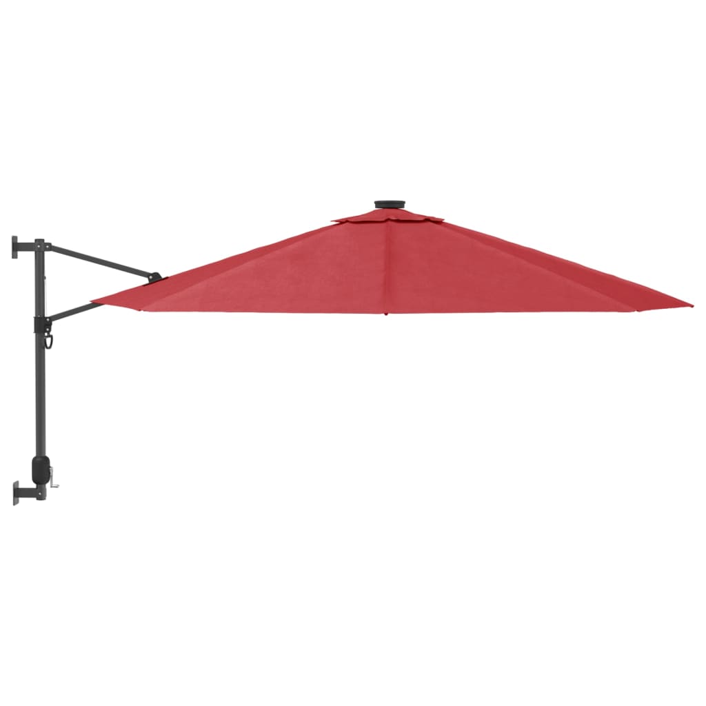 Vidaxl Wall Parasol 290 cm knallrød