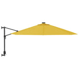 Vidaxl Wall Parasol 290 cm gul