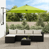 Vidaxl Wall Parasol med lysdioder 290 cm Apple Green