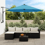 VidaXL Wandschirm mit LEDs 290 cm meerblau