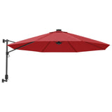 VidaXL Wandschirm mit LEDs 290 cm leuchtend rot