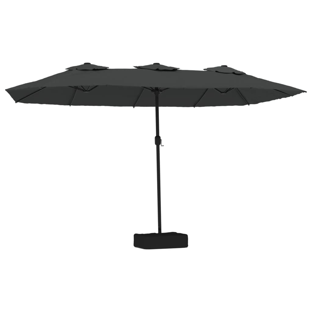 VidaXL Sonnenschirm doppelt 449x245 cm Anthrazit