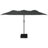 VidaXL Sonnenschirm doppelt 449x245 cm Anthrazit