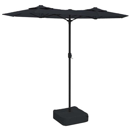 Vidaxx Sonnenschirm Doppeldach 316x240 cm schwarz