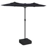 Vidaxl Parasol Double Roof 316x240 cm černá