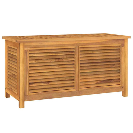 Vidaxl tuinbox met zak 114x50x58 cm massief teakhout