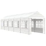 Vidaxl Arbor con tetto 11.15x2.28x2.69 m polietilene bianco