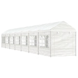 Vidaxl Arbor con techo 15.61x2.28x2.69 M polietileno blanco