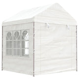 Vidaxl Arbor con techo 20.07x2.28x2.69 m Polyetileno blanco