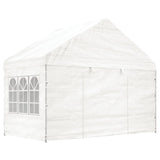 Vidaxl Arbor se střechou 8,92x4,08x3,22 M Polyethylen White