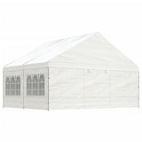 Vidaxl arbor med tak 4.46x5.88x3.75 m polyetylenhvit