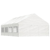 Vidaxl Arbor med tak 8.92x5.88x3.75 M Polyeten vit