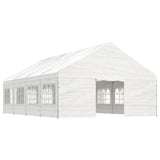 Vidaxl Arbor con tetto 8.92x5.88x3.75 m polietilene bianco