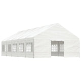 Vidaxl Arbor mam Daach 11.15x5.88x3.75 m Polyethylyle White