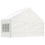 Vidaxl Arbor mam Daach 11.15x5.88x3.75 m Polyethylyle White