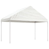 Vidaxl arbor with roof 11.15x4.08x3.22 m polyethylene white