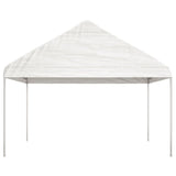 Vidaxl Arbor se střechou 17,84x4,08x3,22 M Polyethylen White