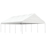 Vidaxl Arbor con techo 8.92x5.88x3.75 m Polyetileno blanco