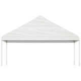 Vidaxl arbor with roof 8.92x5.88x3.75 m polyethylene white