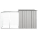 Vidaxx Kaninchenstall 200x91x100 cm verzinkter Stahl grau