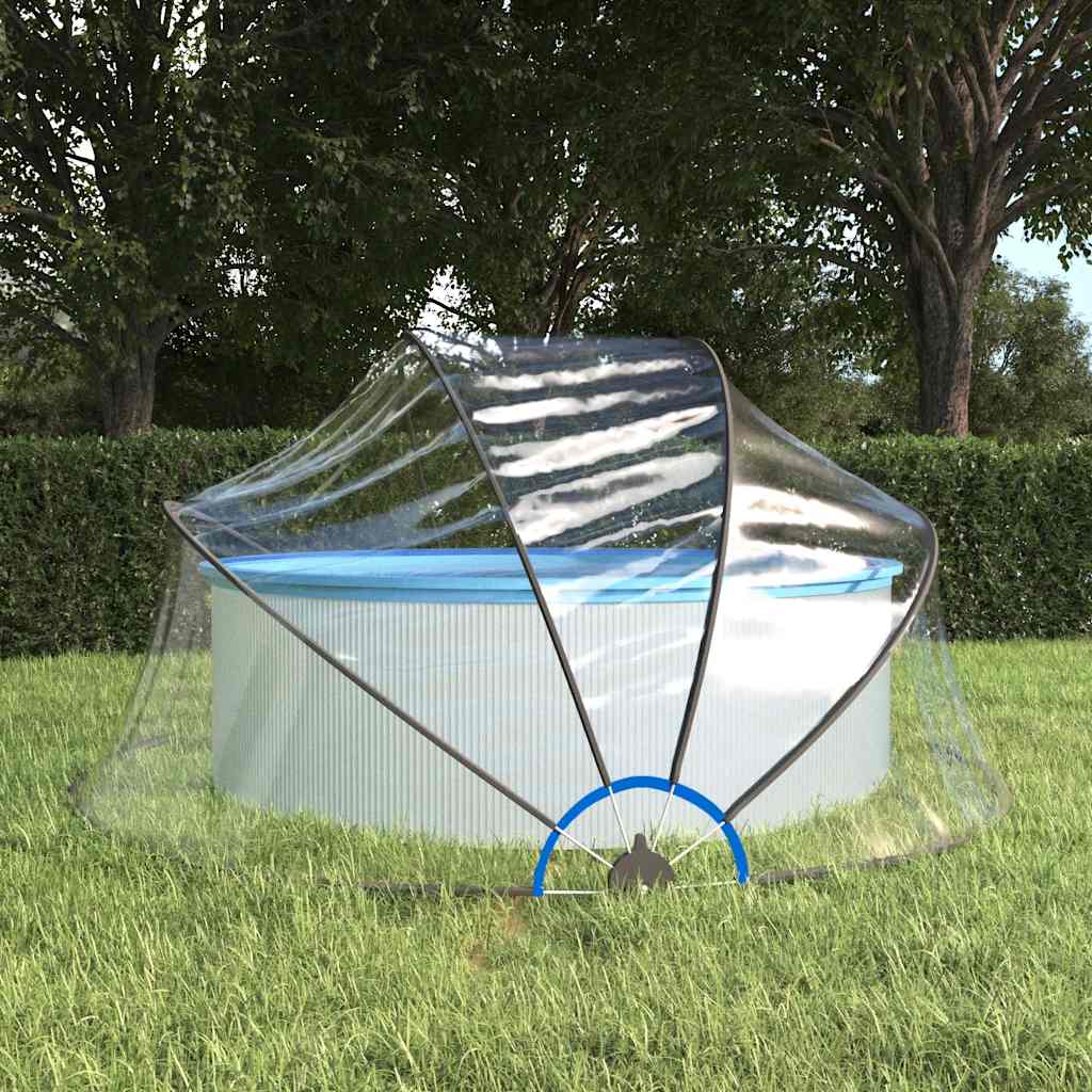 Vidaxx Schwimmbadabdeckung rund 315x158 cm PVC