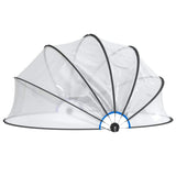 VidaXL Schwimmbadüberdachung rund 406x203 cm PVC