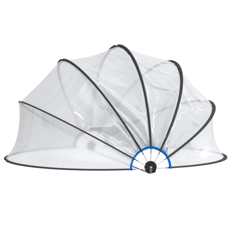 VidaXL Schwimmbadüberdachung rund 406x203 cm PVC
