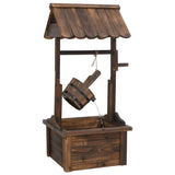 VidaXL Wunschbrunnen mit Pumpe 57x50x112 cm massives Kiefernholz