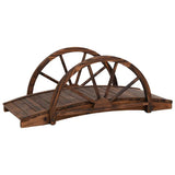 VidaXL Gartenbrücke mit Halbrad 99x50x38 cm massives Kiefernholz