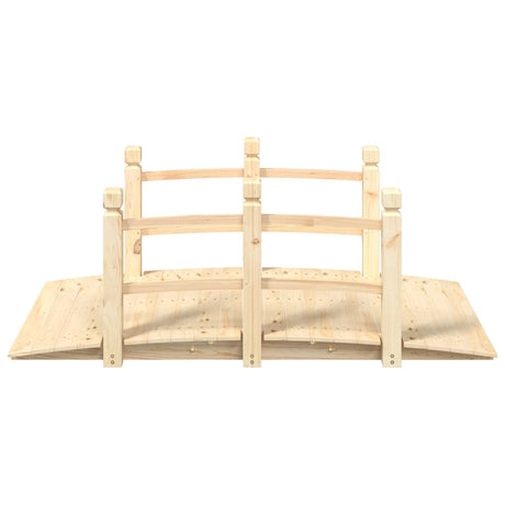Vidaxx Gartenbrücke mit Geländer 150x67x56 cm massives Kiefernholz
