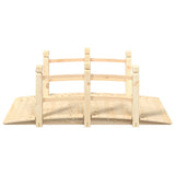 Vidaxl Garden Bridge med rekkverk 150x67x56 cm Solid Pinewood