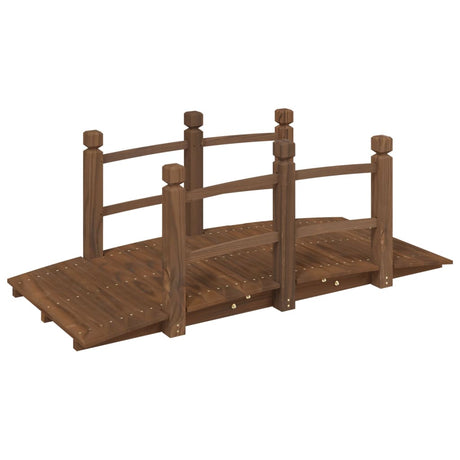 Vidaxx Gartenbrücke mit Geländer 150x67x56 cm massives Kiefernholz